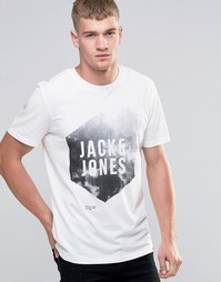 Футболка с графическим принтом Jack &amp; Jones - Белый