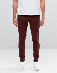 Узкие эластичные чиносы Jack &amp; Jones - Burgundy