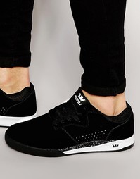 Замшевые кроссовки Supra Quattro - Черный