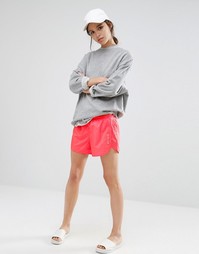 Однотонные шорты Reebok - Красный лазер