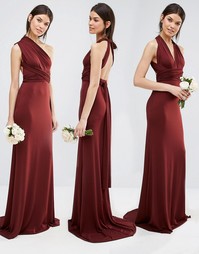 Платье макси TFNC Tall Wedding - Ромовый изюм