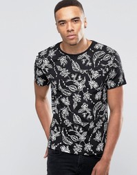 Футболка с принтом Bellfield - Черный