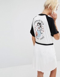 Платье с принтом русалки Minkpink - Разноцветный