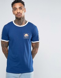 Футболка с отделкой контрастной лентой Ellesse - Темно-синий
