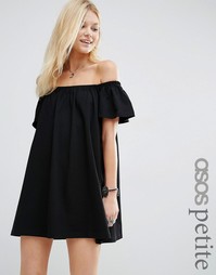 Платье мини с открытыми плечами ASOS PETITE