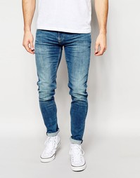 Светлые джинсы скинни Pepe Jeans Powerflex Finsbury - Синий