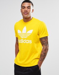 Футболка с трилистником adidas Originals AY7707 - Желтый