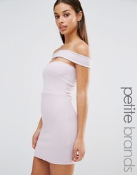 Облегающее платье с вырезом Missguided Petite - Фиолетовый