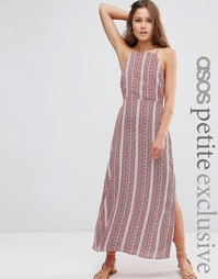 Платье макси в стиле 90‑х с принтом ASOS PETITE - Мульти