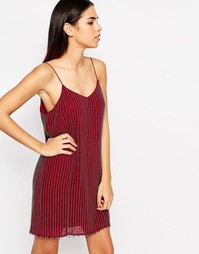 Цельнокройное платье с бисером Glamorous - Burgundy