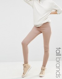 Облегающие джинсы с завышенной талией Missguided Tall - Телесный