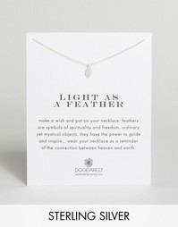 Серебряное ожерелье Dogeared Light as a Feather - Серебряный