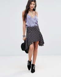 Асимметричная юбка Free People - Raven combo