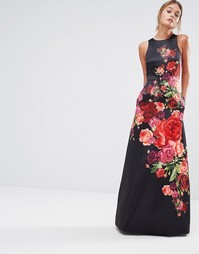 Платье без рукавов с цветочным принтом Ted Baker Marico - Черный