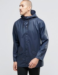 Короткая водонепроницаемая куртка Rains - Синий