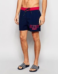 Темно-синие шорты для плавания колор блок Tommy Hilfiger - Темно-синий