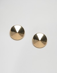 Большие серьги с шипами ASOS - Золотой