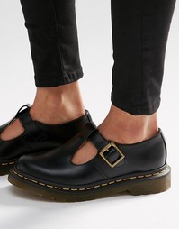 Туфли на плоской подошве с Т-образным ремешком Dr Martens Core Polley