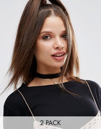 Набор из 2 коротких ожерелий ASOS