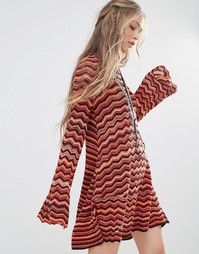 Свитер-туника Free People Ziggy - Красный смешанный