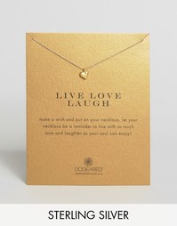Позолоченное ожерелье Dogeared Make A Wish - Live Love Laugh - Золотой