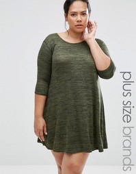 Свободное платье с бантиками на спине Praslin Plus - Зеленый