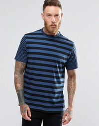 Синяя футболка с контрастными полосками Paul Smith - Indigo - индиго