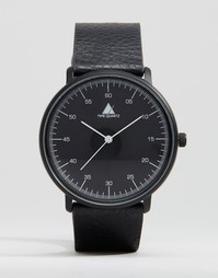 Черные часы с белыми стрелками ASOS - Черный