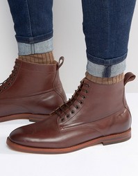 Кожаные ботинки Hudson London Forge - Коричневый