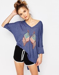 Футболка Wildfox Lady Liberty - City night