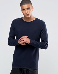 Джемпер в рубчик с рукавами реглан и круглым вырезом Selected Homme