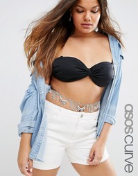 Цепочка на талию с кисточками ASOS CURVE - Родий