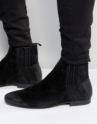 Замшевые ботинки челси Hudson London Larner - Черный
