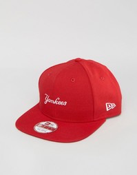 Шерстяная бейсболка New Era 9Fifty NY Yankees - Красный