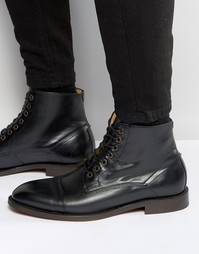 Кожаные ботинки Hudson London Seymour - Черный