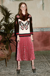 Плиссированная юбка с люрексом Gucci