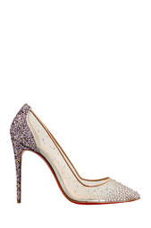 Розовые Туфли Follies Strass 100 Christian Louboutin