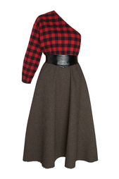 Платье из шерсти и хлопка Grandpa’s Plaid A.W.A.K.E.