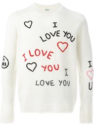 I Love You embroidery jumper Kenzo