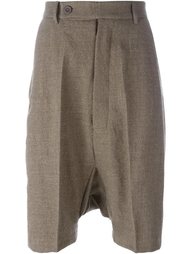 шорты с заниженной шаговой линией   Rick Owens