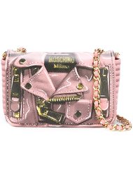 сумка через плечо с эффектом "тромплей" Moschino