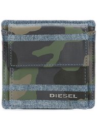 кошелек с камуфляжным принтом  Diesel