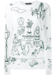 топ с узором 'Victorian Garden' Dolce &amp; Gabbana
