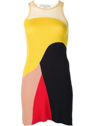 короткое платье дизайна колор-блок Stella McCartney