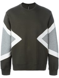 colour block sweatshirt Neil Barrett