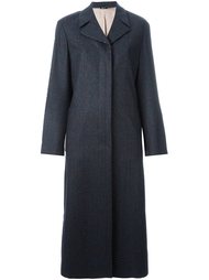 пальто в клетку Jil Sander Navy