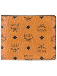 бумажник с принтом логотипов MCM