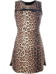 платье с леопардовым принтом Boutique Moschino