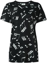 футболка с принтом нот Saint Laurent