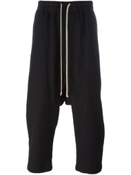 укороченные брюки с заниженной проймой Rick Owens